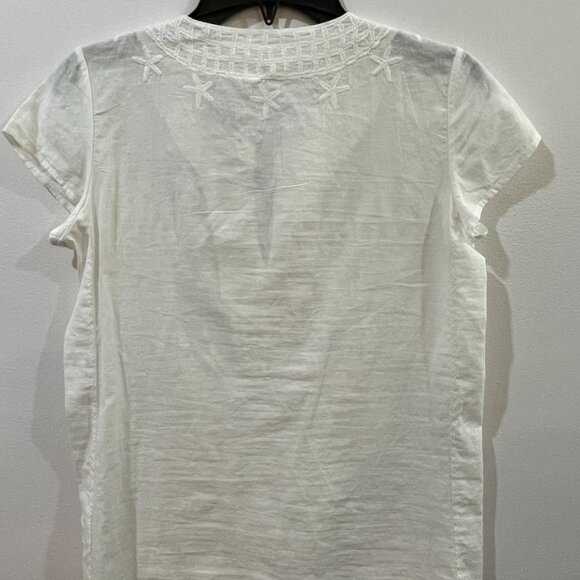 NWT $128 Lily Pulitzer Sea Breeze Tunic Resort White Embroidered Size XS - Picture 5 of 8